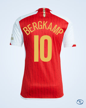 Arsenal Home Bergkamp 10 Shirt 2023-2024 (Legend Printing) - Men's