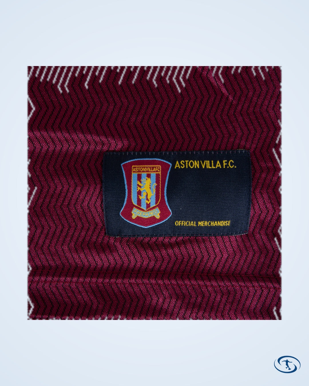 Score Draw Aston Villa Retro Home  Shirt 1997-1998 (Retro Flex Printing)