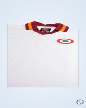AS Roma Away Pruzzo 9 Retro Shirt 1980-1981 (Retro Flock Printing) - Men's
