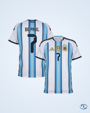 Argentina Home Player Number Shirt 2026-2027 (Official Printing)- Men's
