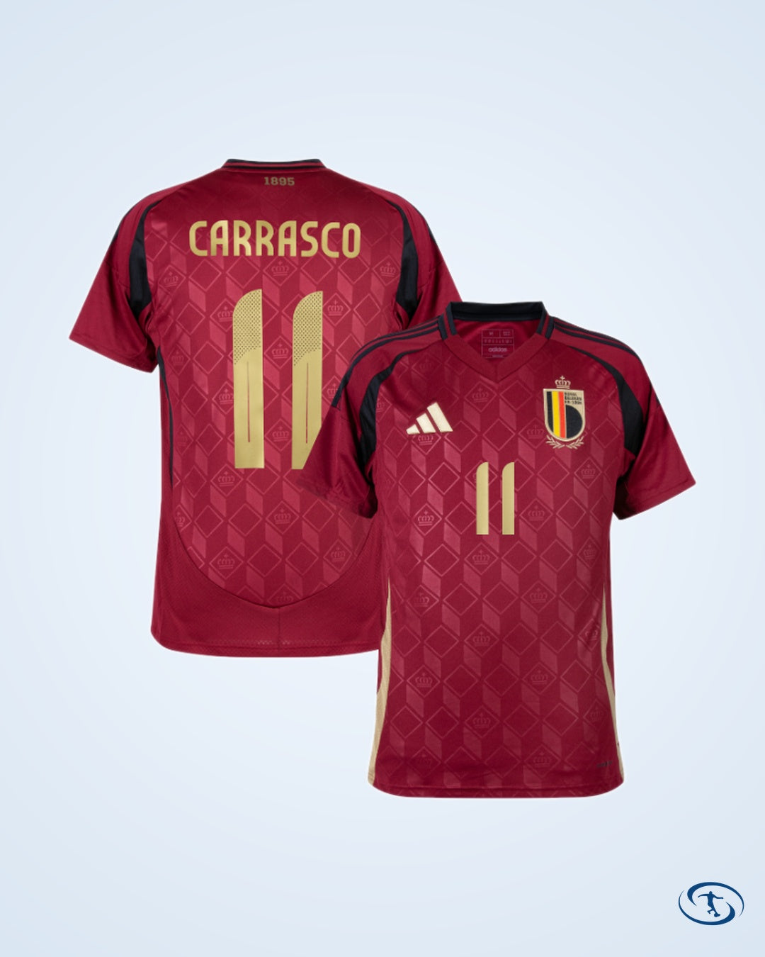 Belgium Home Carrasco 11 Jersey 2024-2025 (Official Printing) - Men's