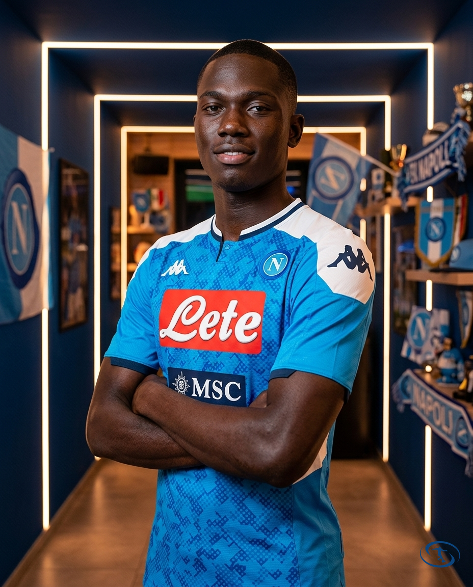 Camisa Napoli Retrô Home 19/20 Torcedor - Azul - Side View | Sant Sport