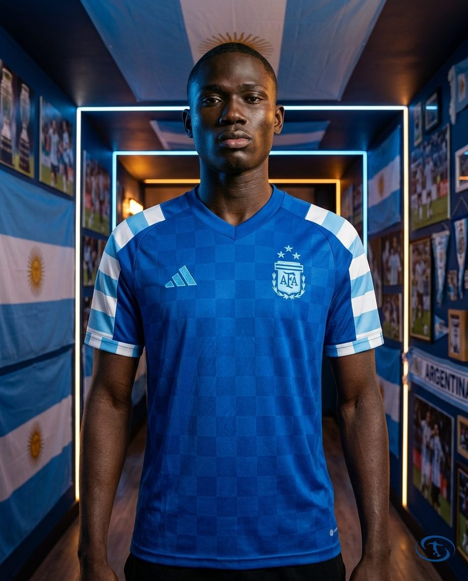 Short Argentina Away 24/25 - Adidas Masculino - Azul - Front View | Sant Sport