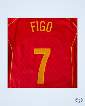 Portugal Home Figo 7 Jersey (Reissue) 2004-2005 - Men's