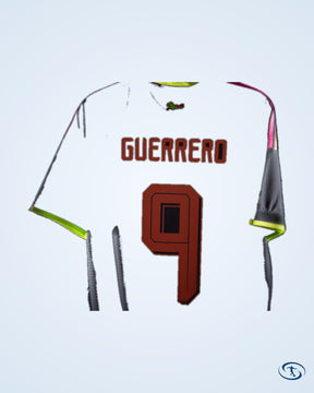 Peru Authentic Away Guerrero 9 Shirt 2026-2027 (Official Printing) - Men's