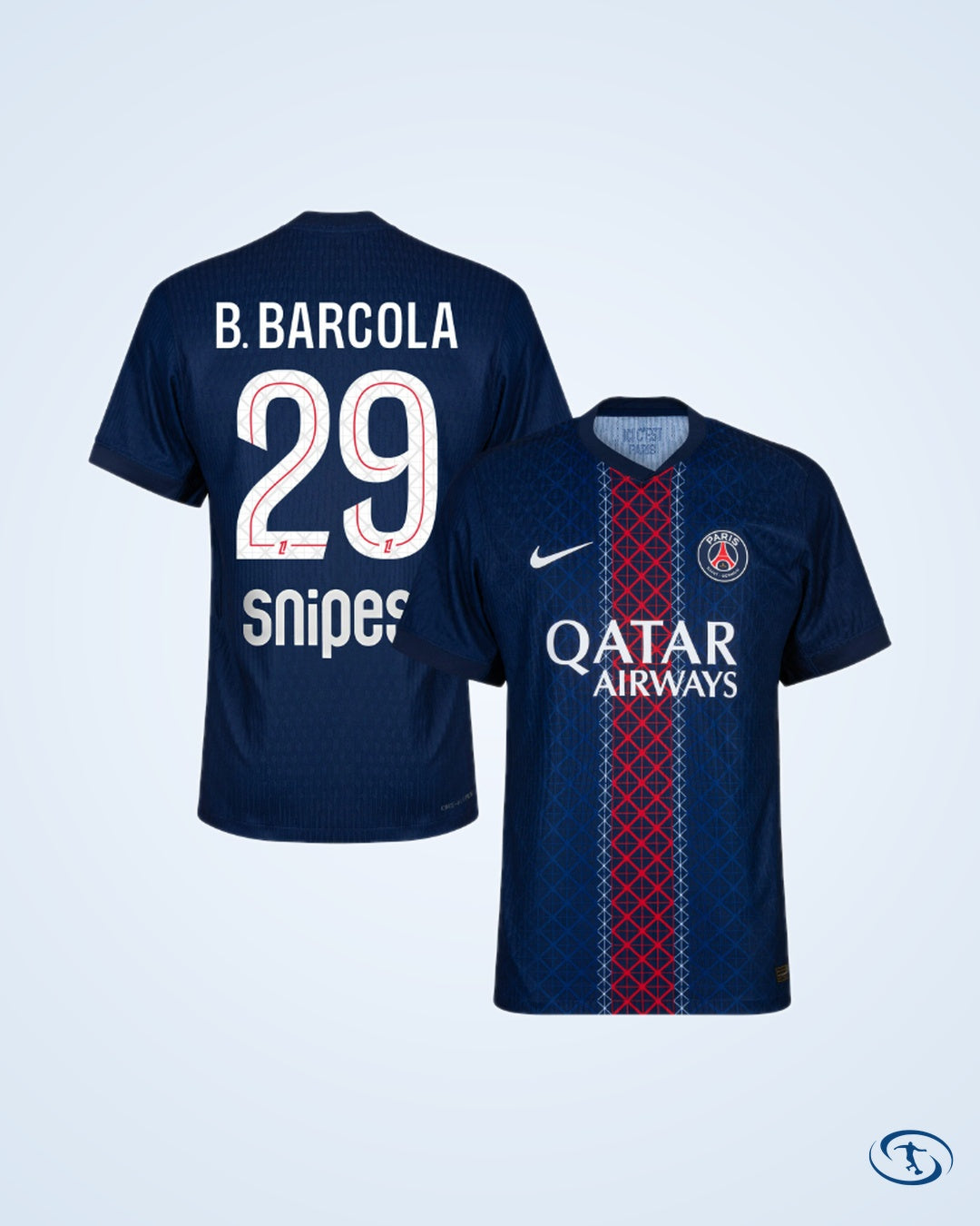PSG Home Shirt 2025-2026 (Official Ligue 1 Printing) Fan Version