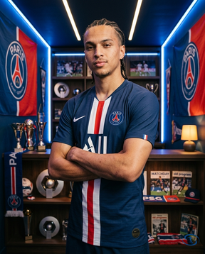 Camisa PSG Retrô 18/19 Home Jordan Masculina - Azul - Side View | Sant Sport