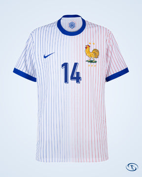 France Away Doue 14 Shirt 2024-2025 (Official Printing) - Men's | Sant Sport
