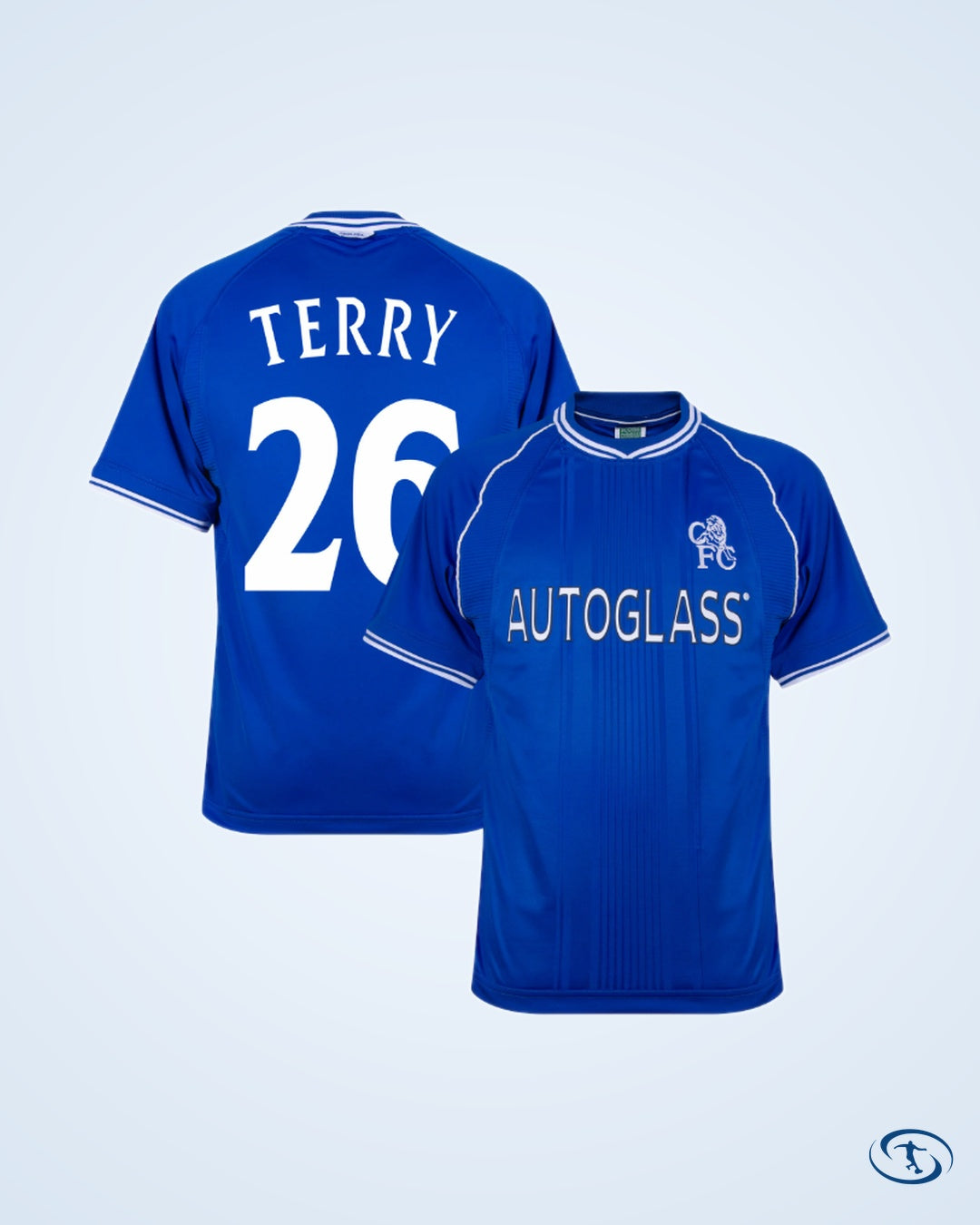 Score Draw Chelsea Retro Home Shirts 1999-2001 (Retro Flex Printing) - Men's