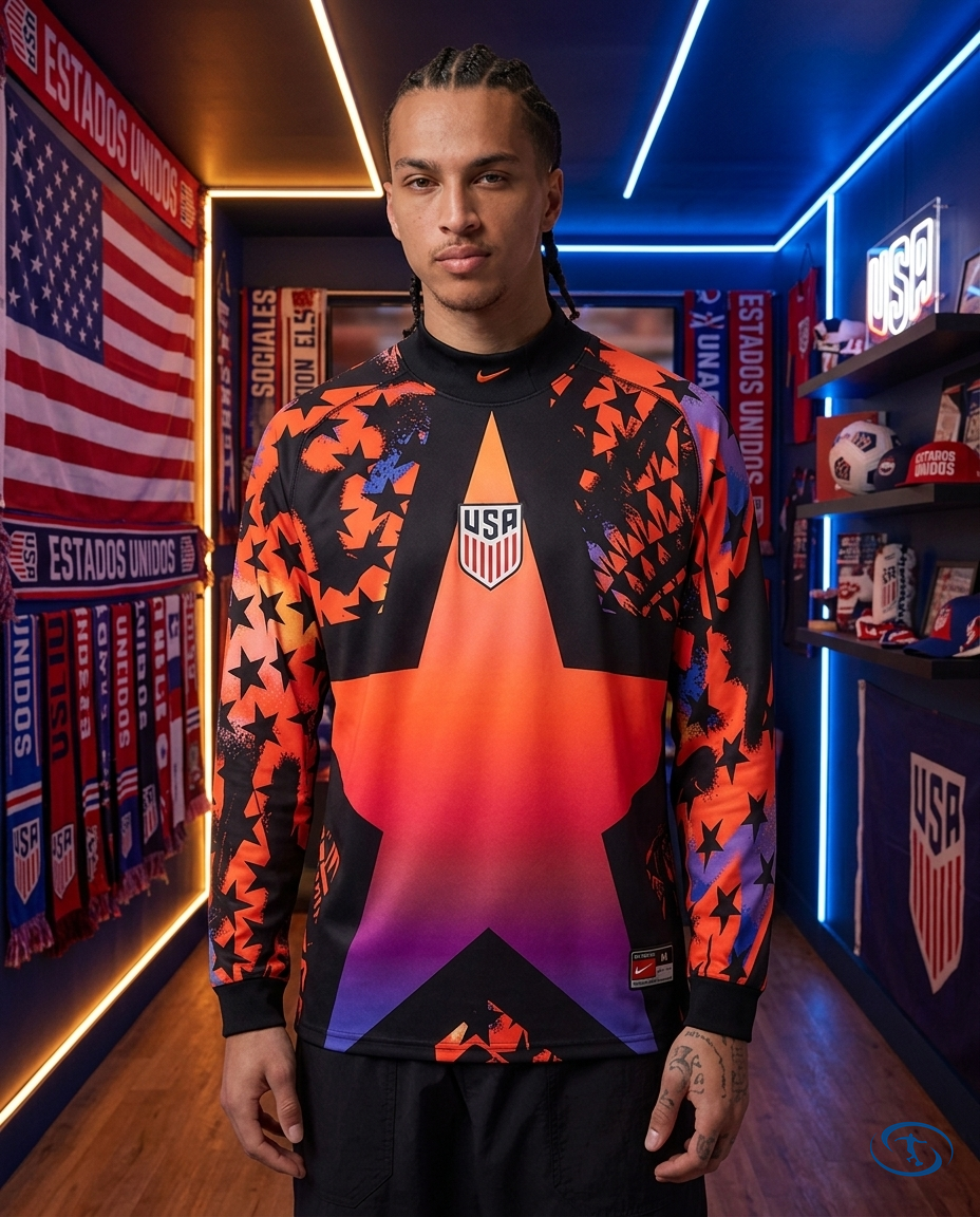 Camisa Estados Unidos Goleiro Manga Longa 2026/27 Torcedor Nike Masculino - Front View | Sant Sport