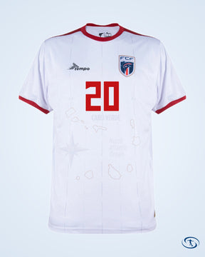 Tempo Cape Verde Away Mendez 20 Match Jersey 2024-2025 (Fan Style Printing) - Men's | Sant Sport
