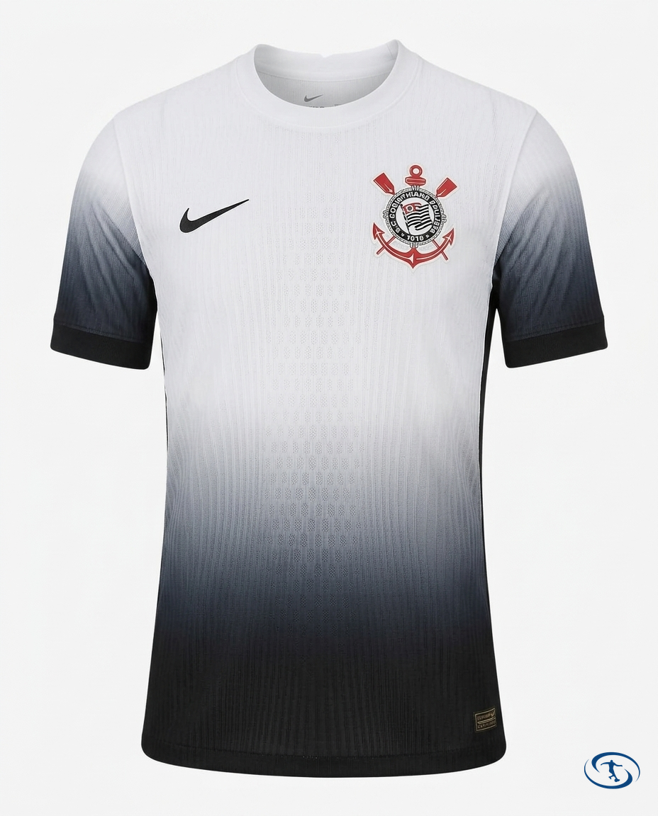 Corinthians Jersey Home 2024/25 Player Version Nike Men's - White e Preto - Packshot | Sant Sport