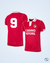 S.L. Benfica Home Number Retro Shirt 1992-1993 (Retro Flock Printing) - Men's