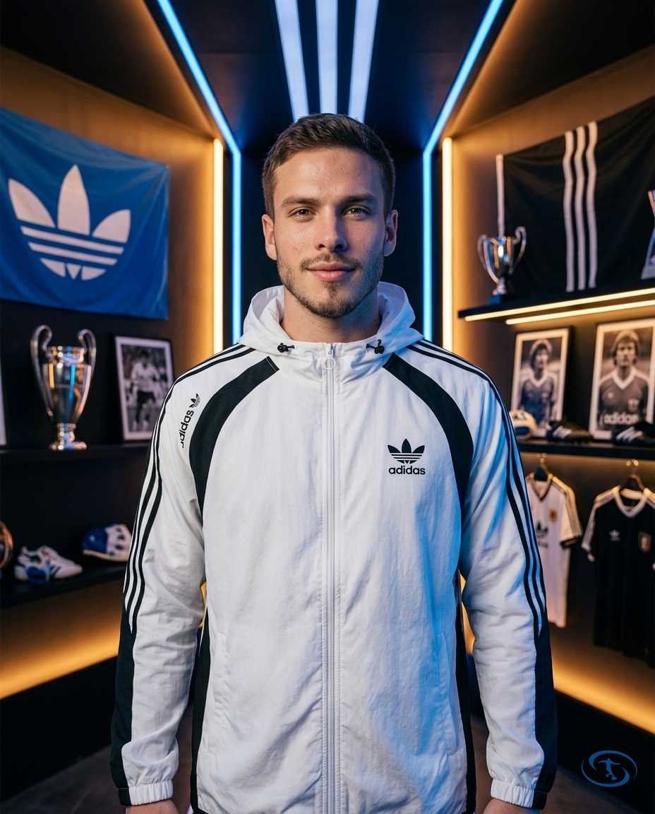 Corta Vento Adidas Masculino - Branco - Front View | Sant Sport