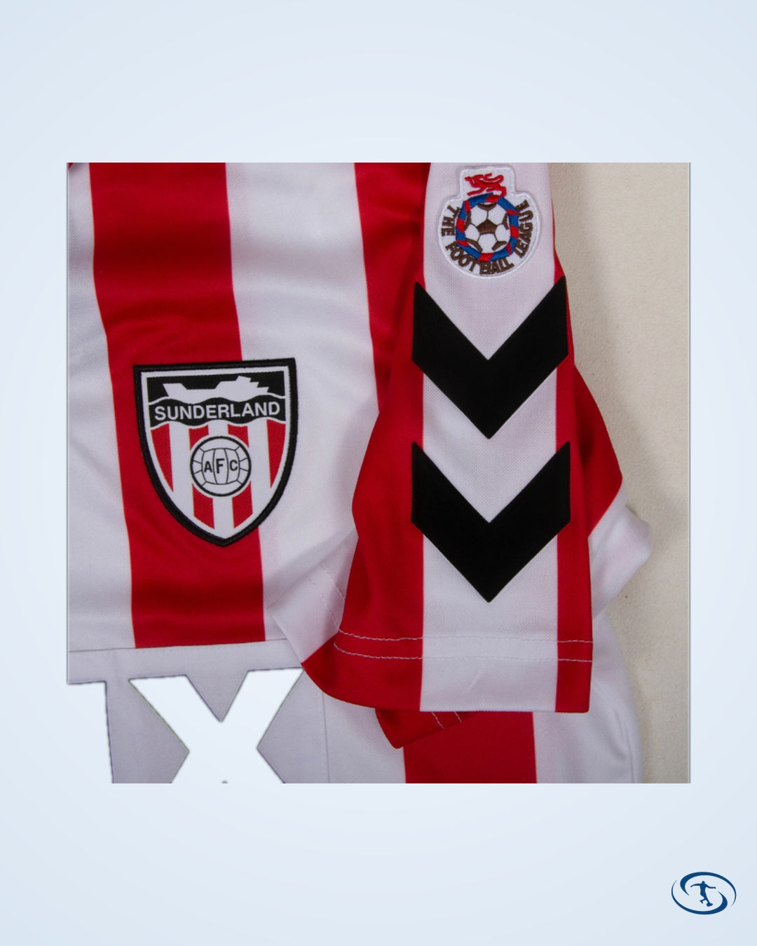 Sunderland Retro Home Gray 17 Shirt 1992-1993 (Retro Flock Printing) - Men's