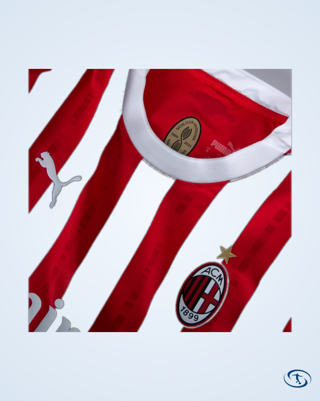 AC Milan Authentic Home Shirt 2024-2025 - Men's