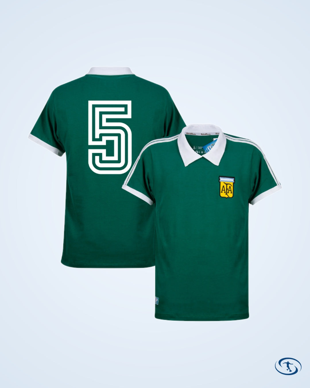Argentina Retro GK No.5 Shirt 1978 (Retro Flock Printing) - Men's