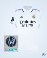 Real Madrid Home Benzema 9 Shirt 2022-2023 (Official Cup Printing) - Men's | Sant Sport