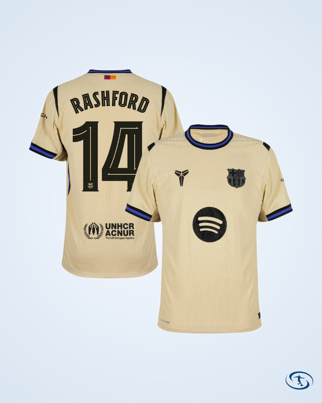 Barcelona Away Player Version Shirt 2025-2026 (Champions League) - Men's