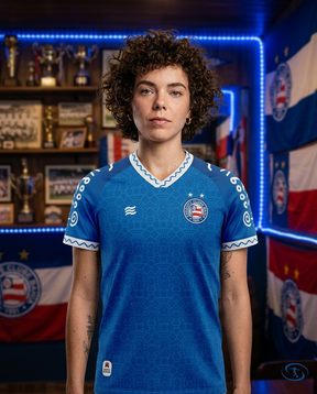 Bahia IIII Jersey 2024/25 - Women's Reebok - Blue - Badge Close-Up | Sant Sport