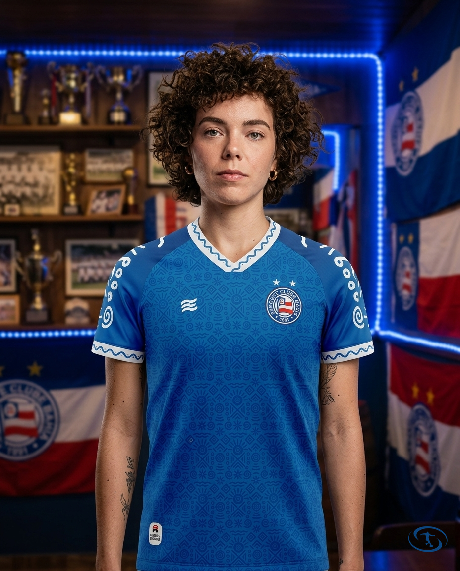 Bahia IIII Jersey 2024/25 - Women's Reebok - Blue - Badge Close-Up | Sant Sport