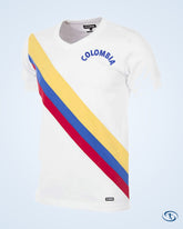 Colombia Home Retro Valderrama 10 Shirt 1972-1973 (Gallery Style Printing) - Men's | Sant Sport