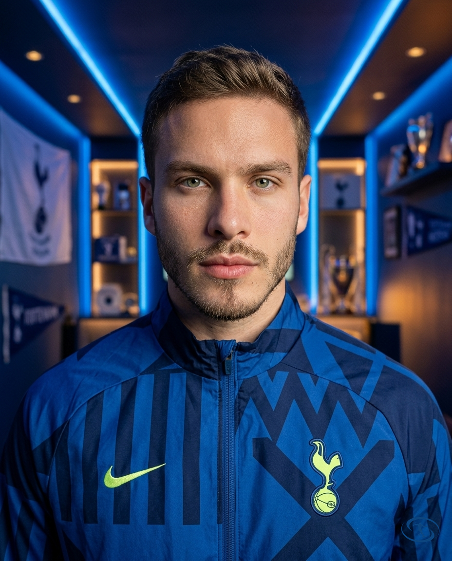 Corta Vento Tottenham Nike Masculino - Azul - Badge Close-Up | Sant Sport
