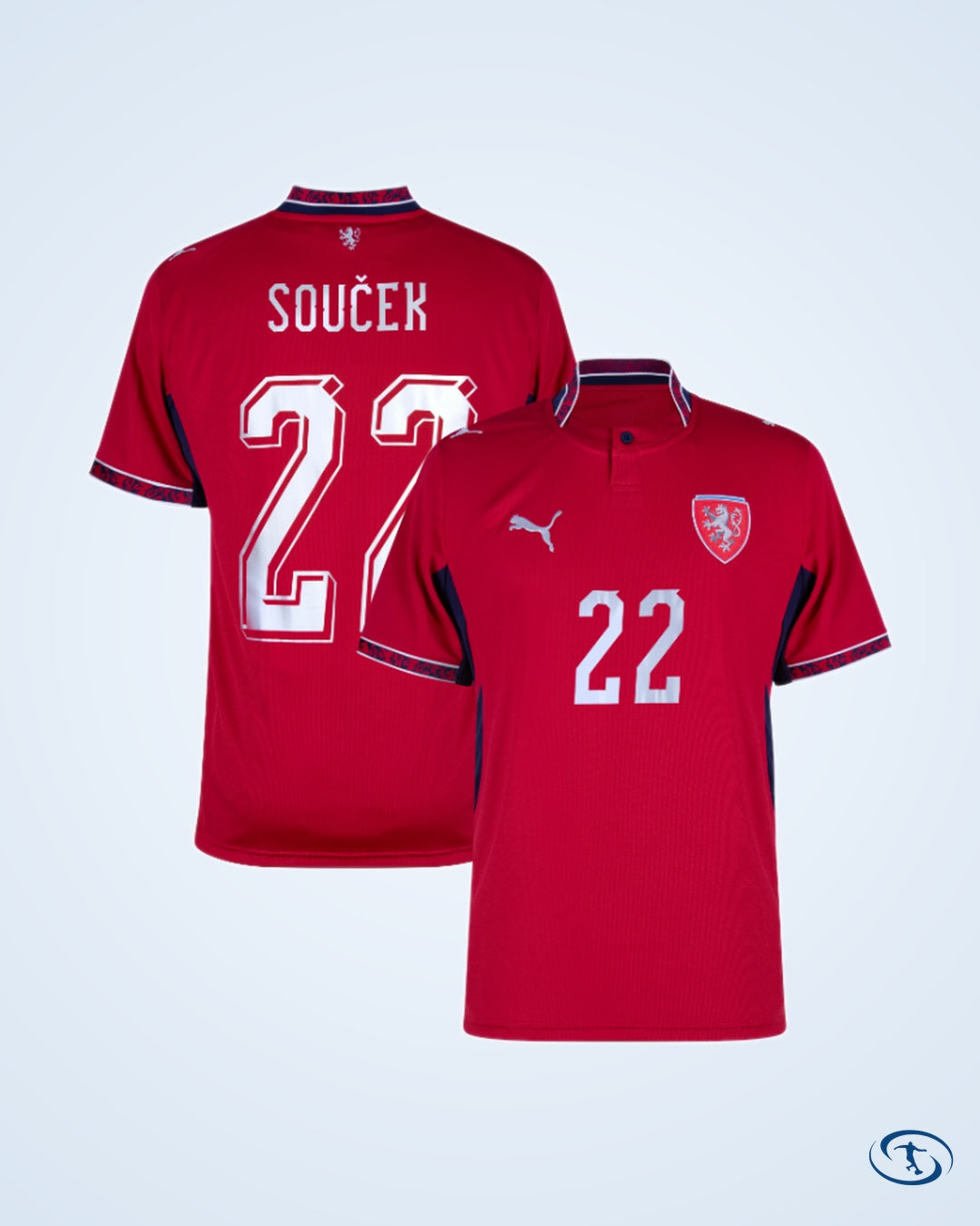 Czech Republic Home Soucek 22 Shirt 2026-2027 (Official Printing) - Men's