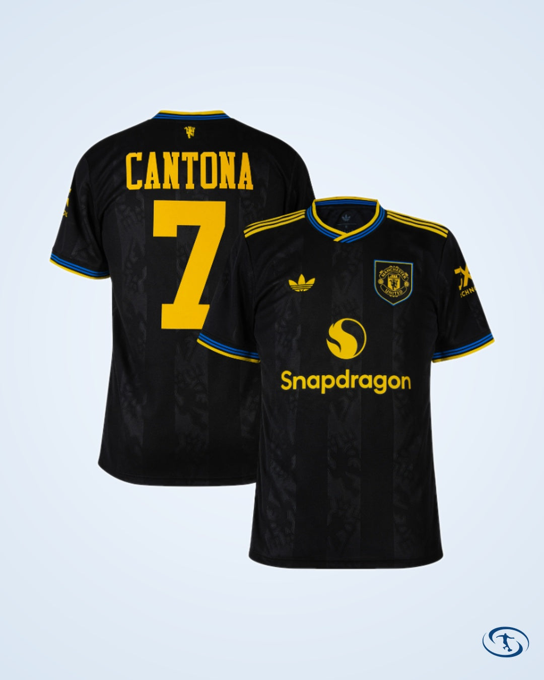 Man Utd 3rd Cantona 7 Shirt 2025-2026 (Retro Flock Printing) - Men's