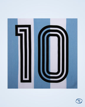 Argentina Home Retro No.10 Shirt 1930 (Retro Flock Printing) - Men's