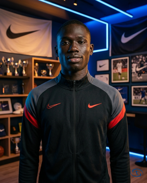 Tech Fleece Nike - Black e Vermelho Kit - Front View | Sant Sport