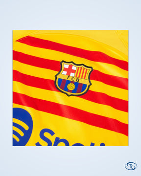 Barcelona Senyera 4th Lamine Yamal 19 Shirt 2024-2025 (Official Cup Printing) - Men's