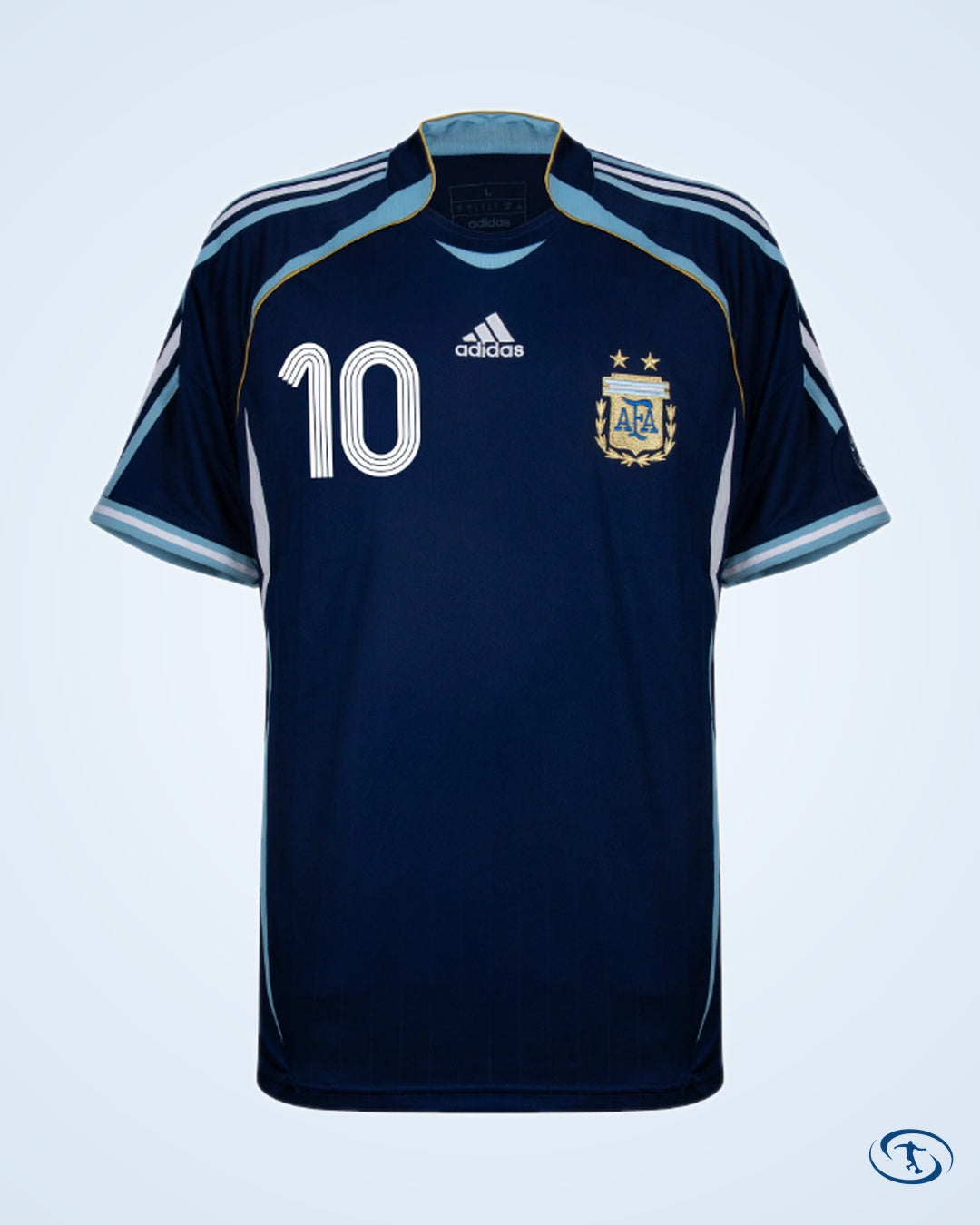 Argentina Reissue Away Riquelme 10 Shirt 2006 (Retro Flex Printing) - Men's | Sant Sport