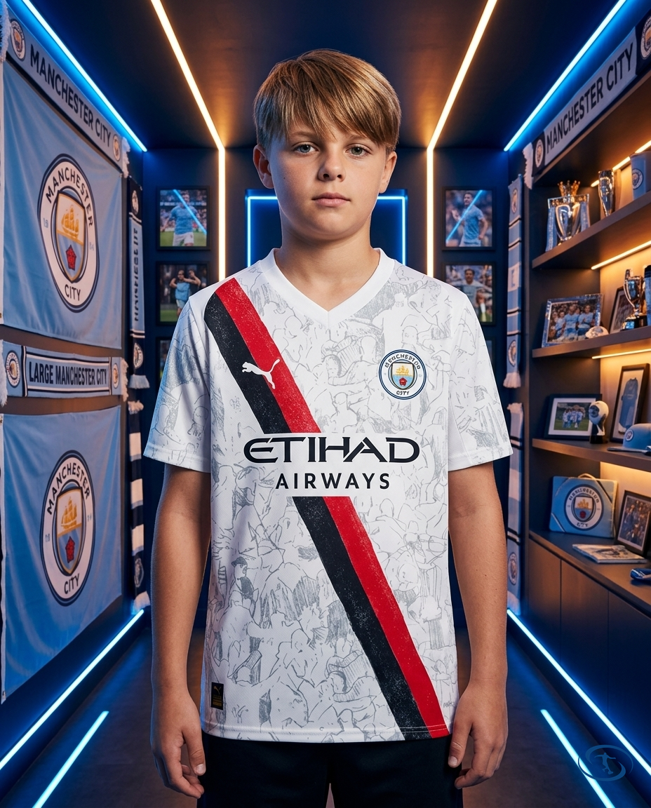 Camisa Manchester City Mundial de Clubes 2025/26 - Torcedor Puma X Kidsuper Masculino - Front View | Sant Sport