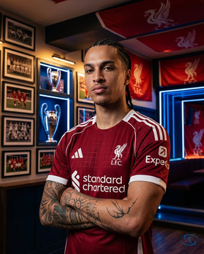Camisa Liverpool Home 25/26 Jogador Adidas Masculino - Vermelho - Side View | Sant Sport