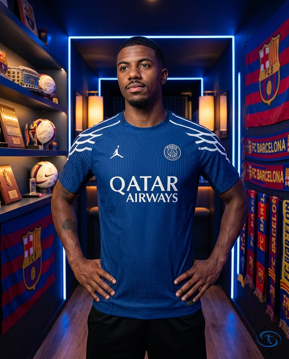 Camisa PSG Fourth 25/26 Versão Jogador Jordan Masculino - Azul - Front View | Sant Sport