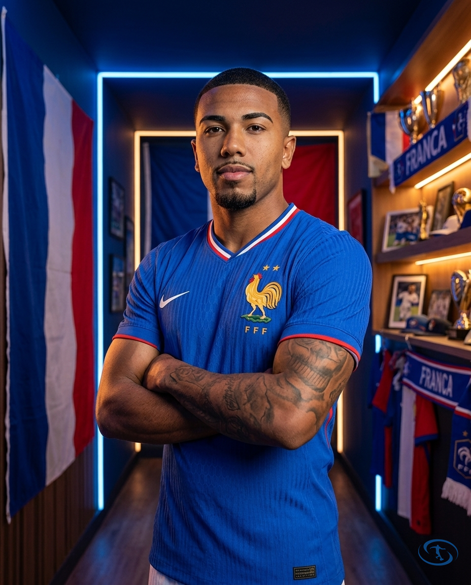 Camisa França Versão Jogador Home 24/25 - Torcedor Nike Masculino - Azul - Side View | Sant Sport
