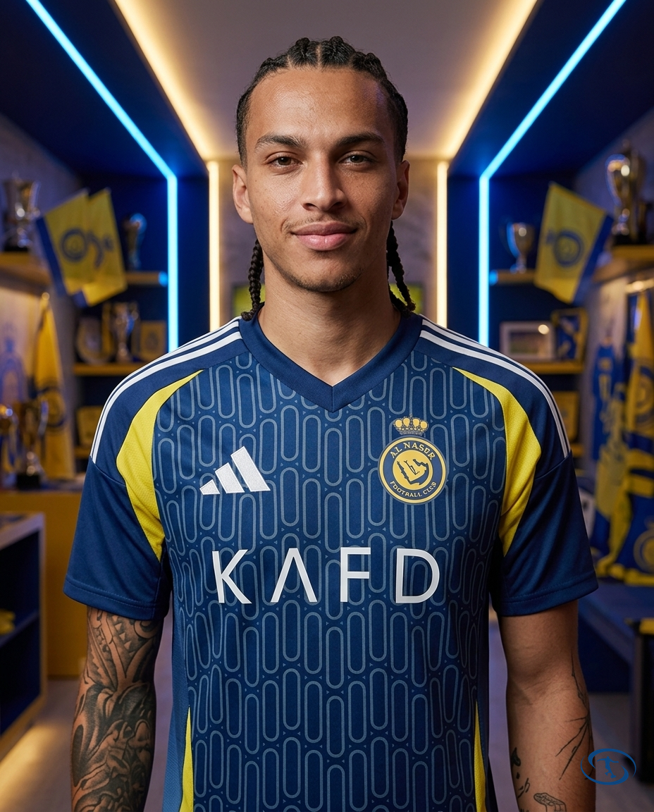 Camisa Al-Nassr Away 24/25 - Torcedor Adidas Masculino - Azul - Badge Close-Up | Sant Sport