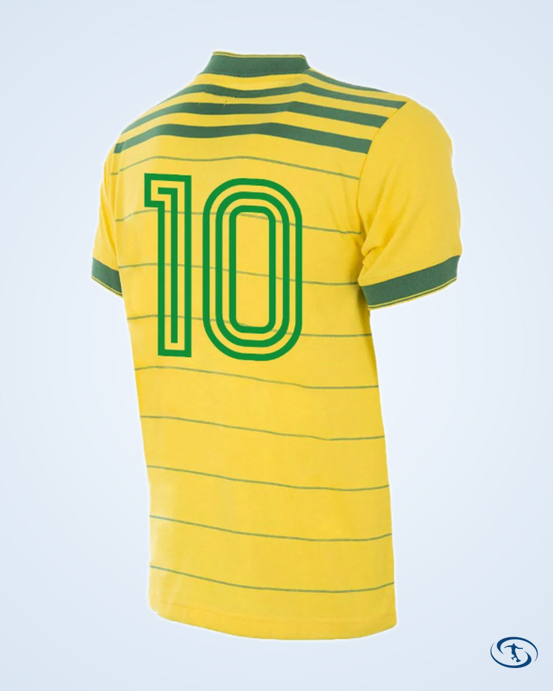 Brazil Home Retro No.10 Shirt 1984 Olympics (Retro Flock Printing) - Men's