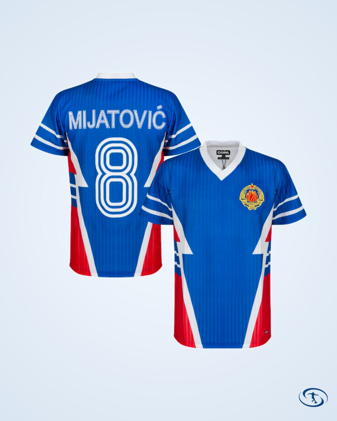 Yugoslavia Home Player Retro Jersey 1990-1991 (Retro Flock Printing) - Men's