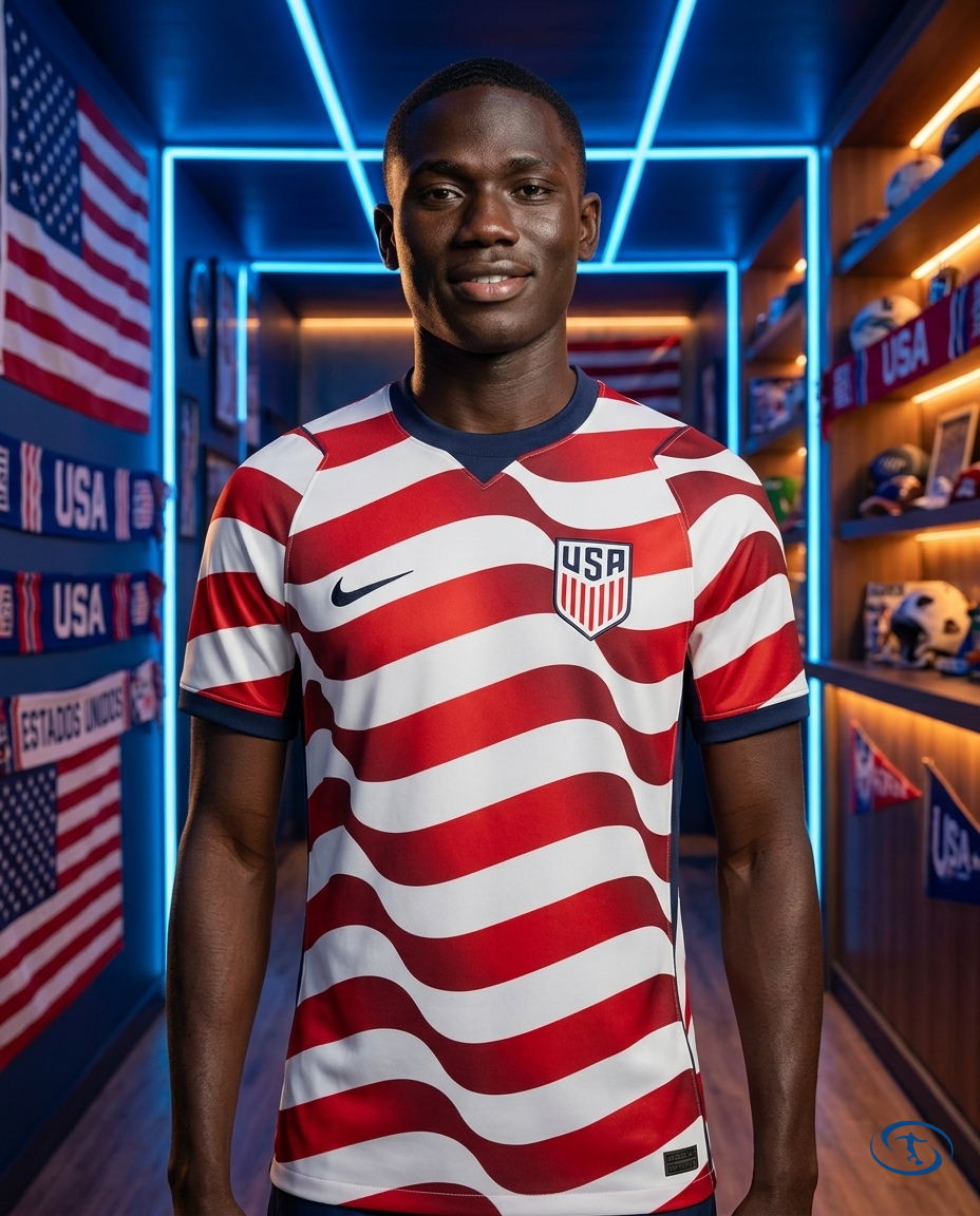 Camisa Estados Unidos Home 2026/27 Torcedor Nike Masculino - Branco e Vermelho - Front View | Sant Sport
