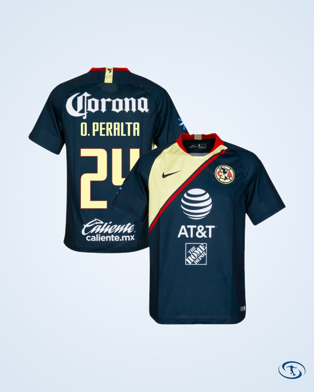 Club America Away Peralta 24 Shirt 2018 2019 (Fan Style Printing) - Men's