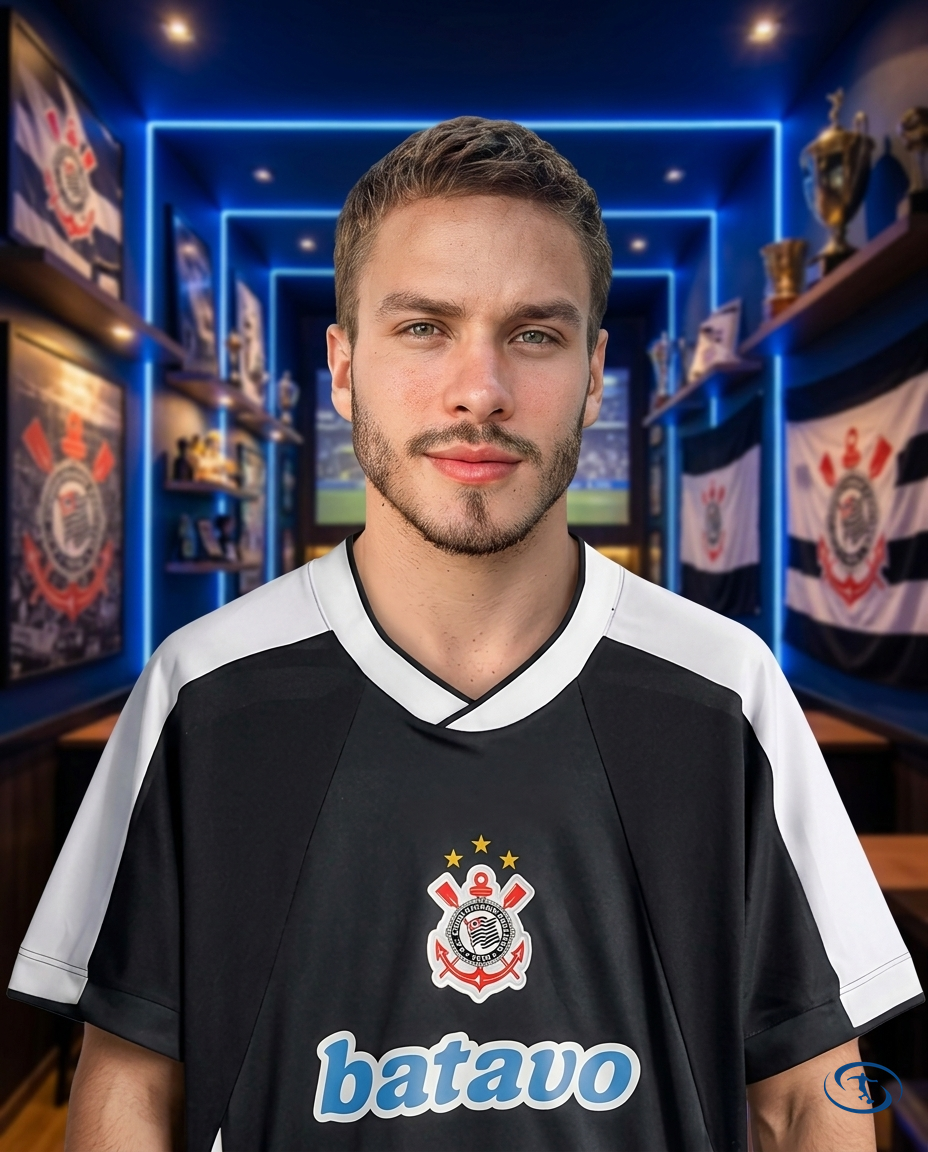 Corinthians Mundial Jersey Retro 2000 Men's - Black - Badge Close-Up | Sant Sport