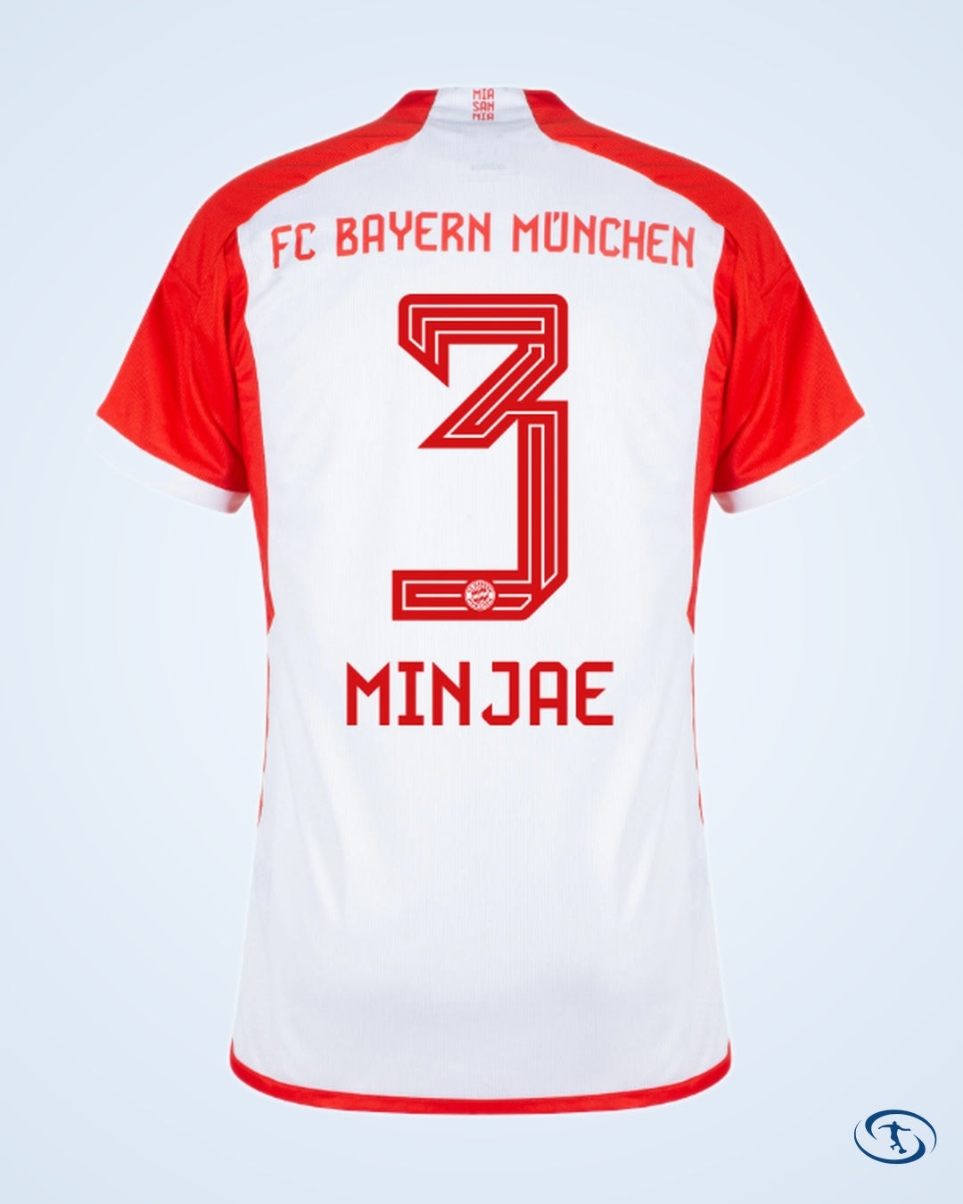 Bayern Munich Home Minjae 3 KIDS Shirt 2023-2024 (Official Printing) - Kids