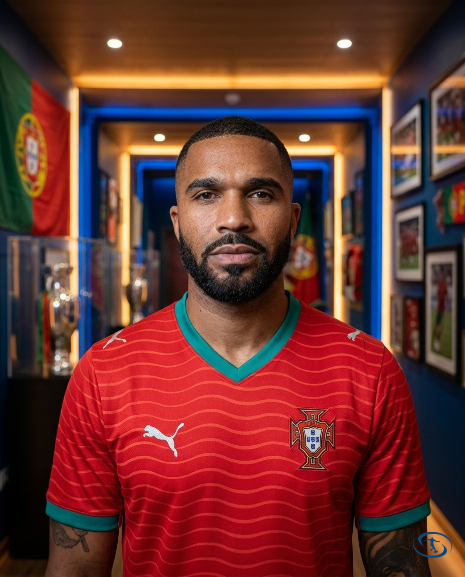 Camisa Portugal Home 2026/27 Torcedor Puma Masculino - Badge Close-Up | Sant Sport
