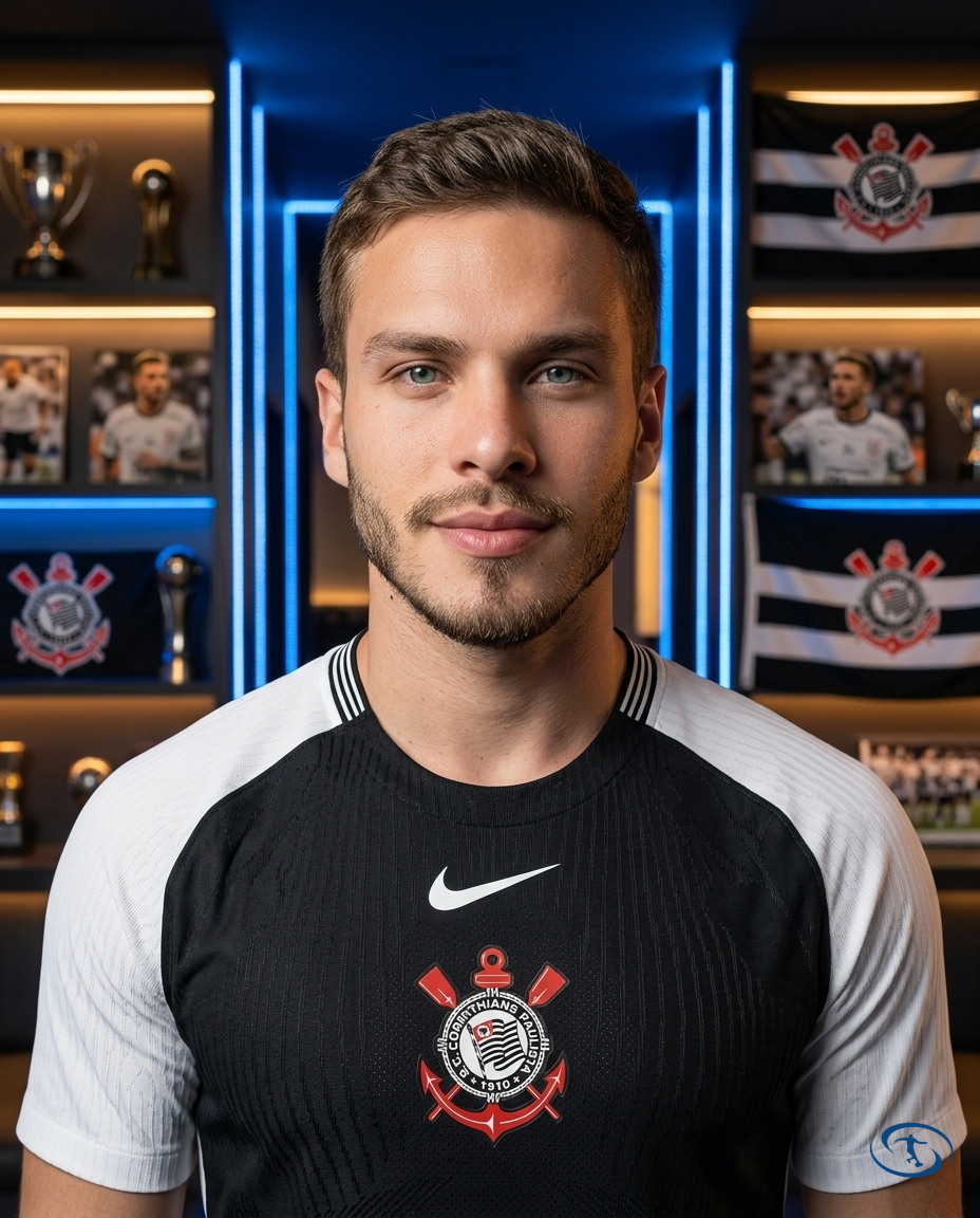 Corinthians Jersey Away 2025/26 Player Version Nike Men's - Black - Badge Close-Up | Sant Sport