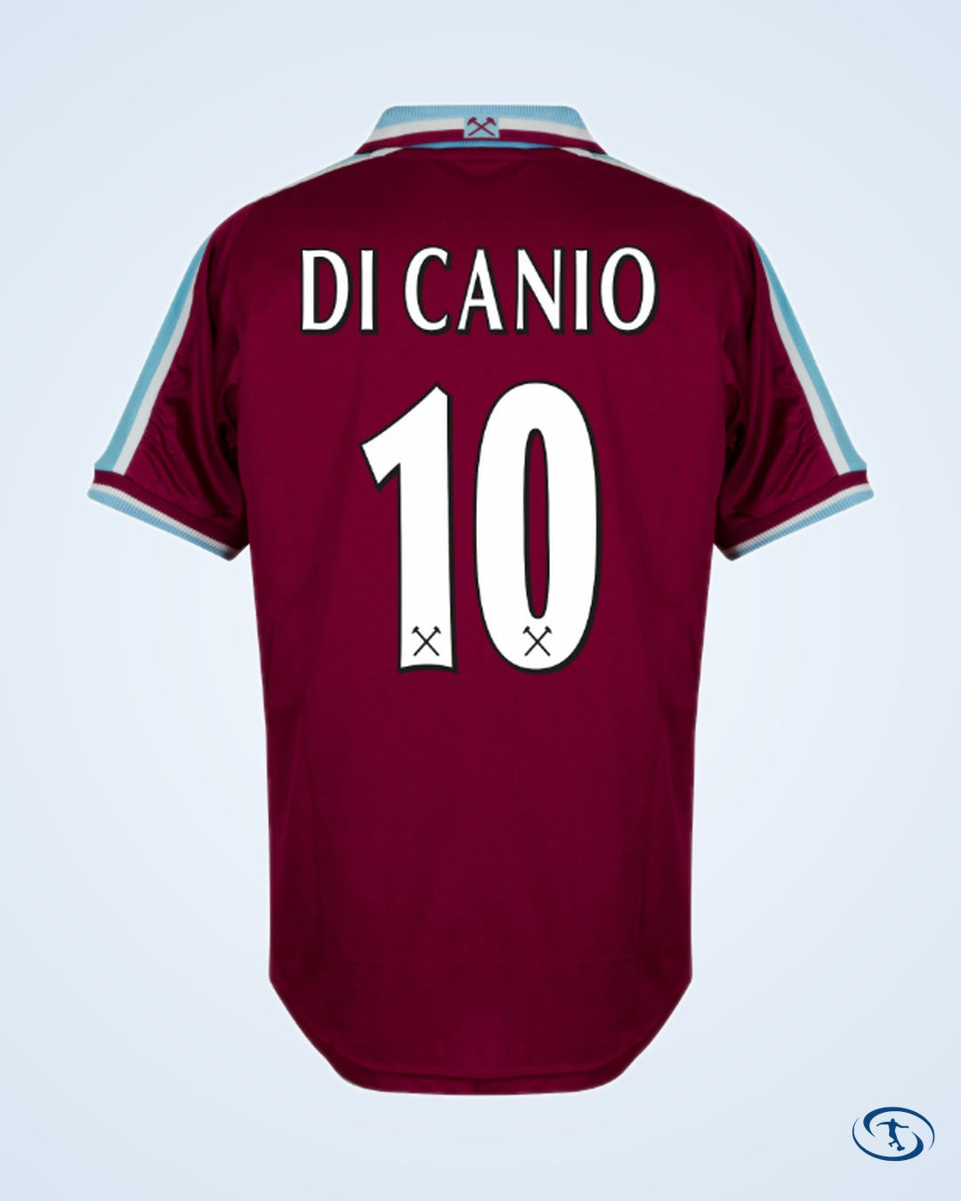 Score Draw West Ham Utd Home Retro Shirt 1999-2001 (Retro Flex Printing) - Men's