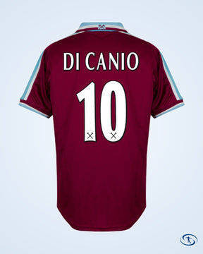 Score Draw West Ham Utd Home Retro Shirt 1999-2001 (Retro Flex Printing) - Men's