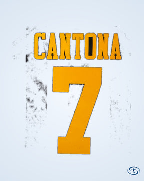 Man Utd L/S 3rd Cantona 7 Shirt 2025-2026 (Retro Flock Printing) - Men's
