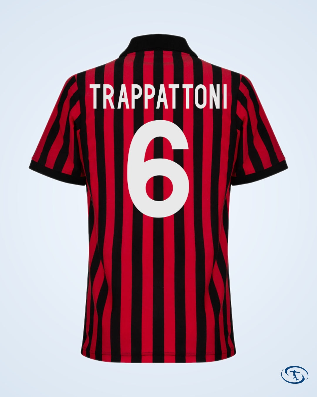 AC Milan Retro Home Player Shirt 1963 (Retro Flock Printing) - Men's